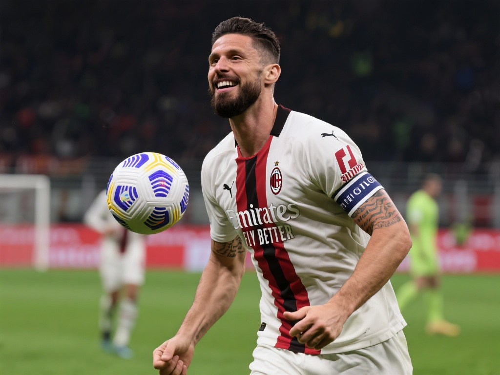 值得一提的是，AC米兰的奥利维耶·吉鲁（Olivi