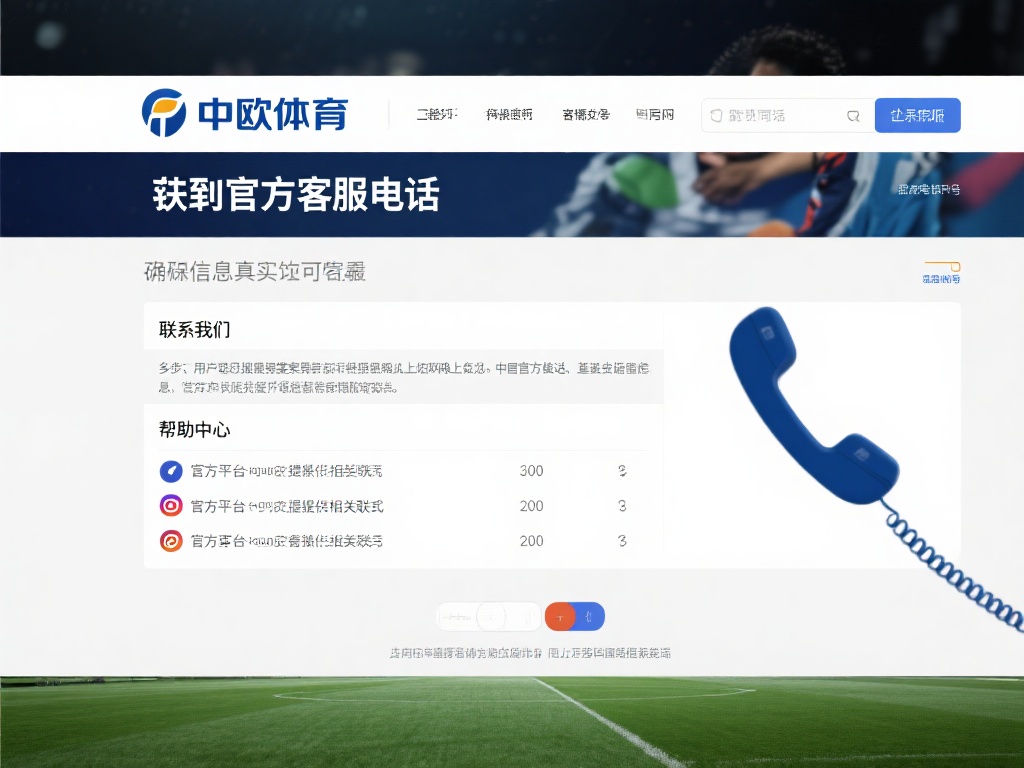 联系中欧体育客服电话号码的正确方法 (如何正确联系中欧体育客服电话号码的方法与技巧）